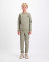 KIDS PLATE SWEATER SET | Groen