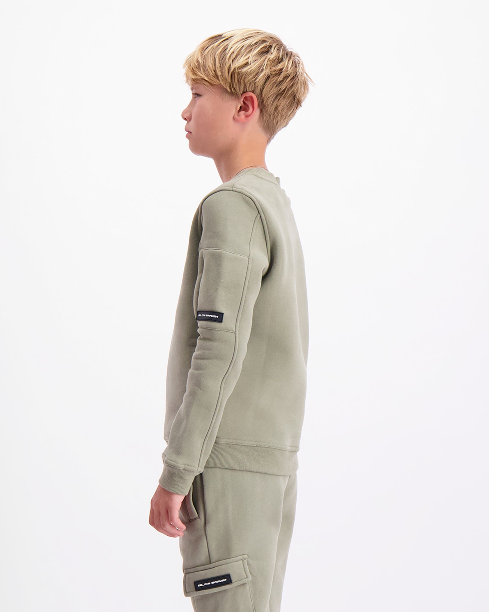 KIDS PLATE SWEATER | Groen