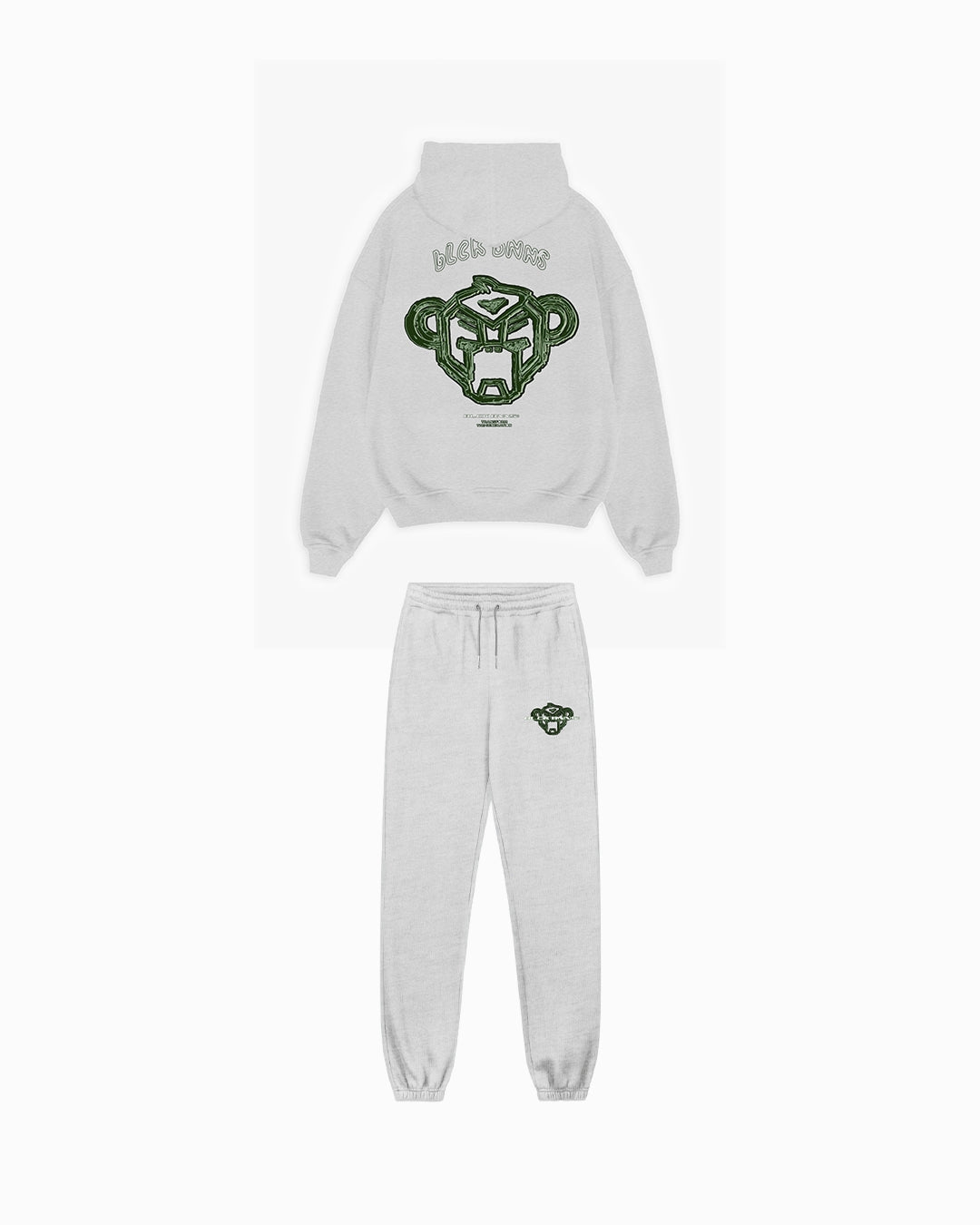 KIDS SKETCH SWEATSUIT | Grijs gemêleerd