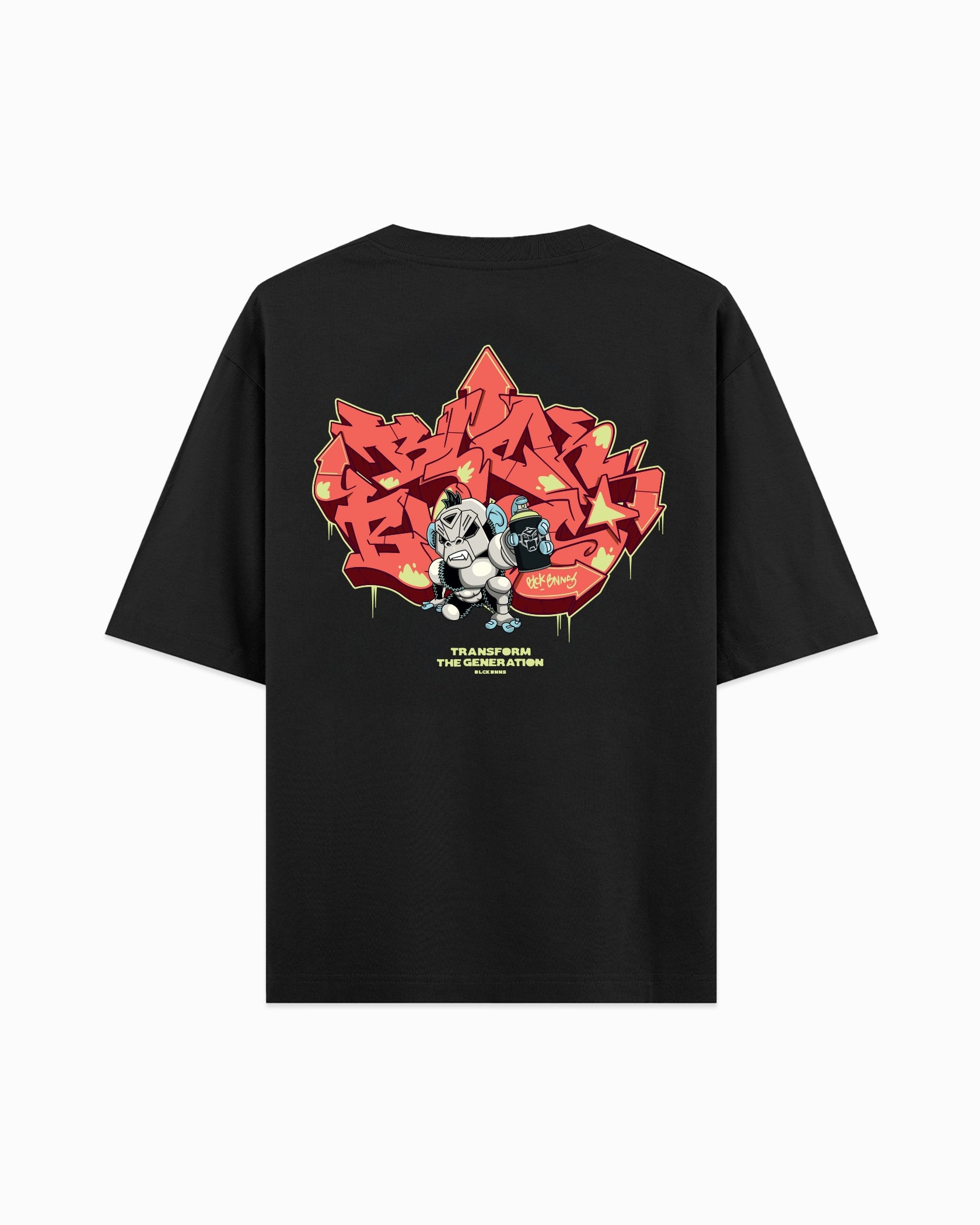 KIDS SPRAYED T-SHIRT | Zwart