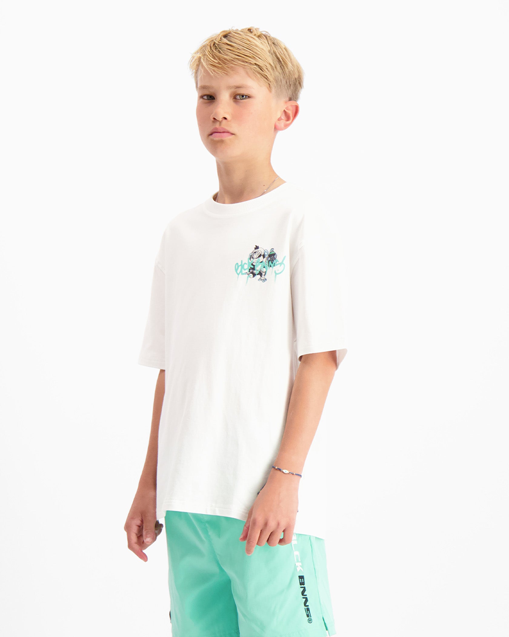 KIDS SPRAYED T-SHIRT | Wit