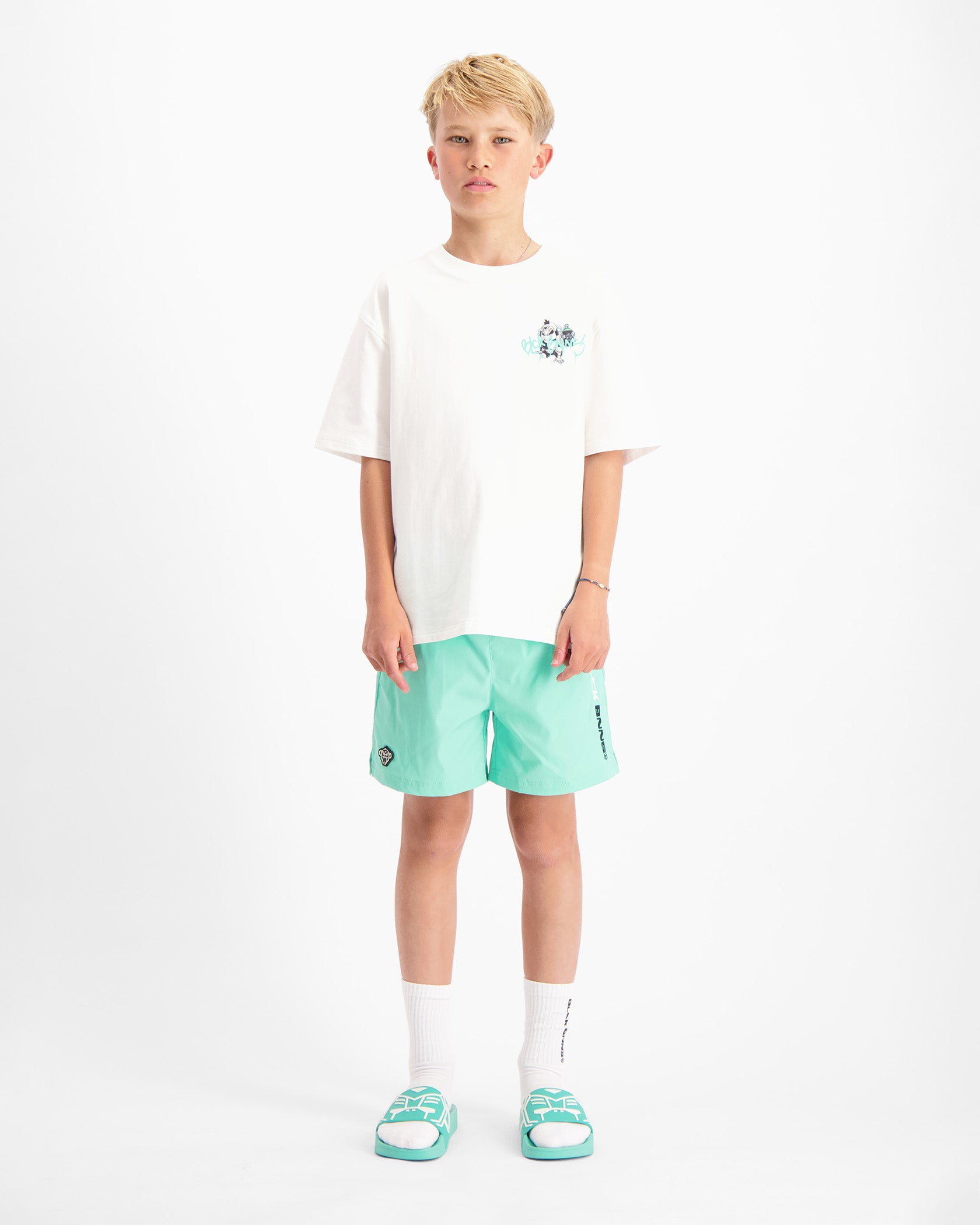 KIDS SPRAYED T-SHIRT | Wit