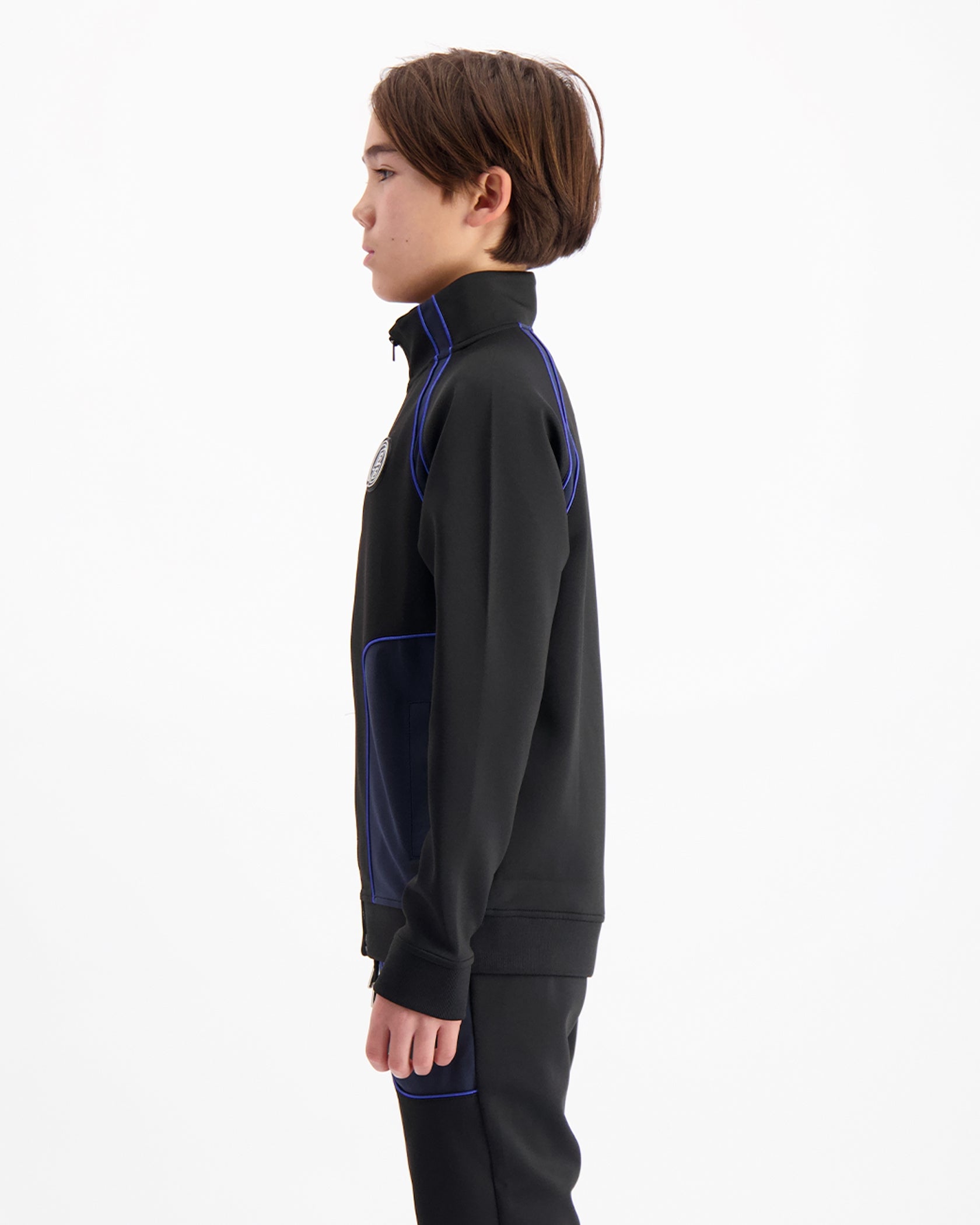 KIDS TEAR TRACKTOP | Zwart