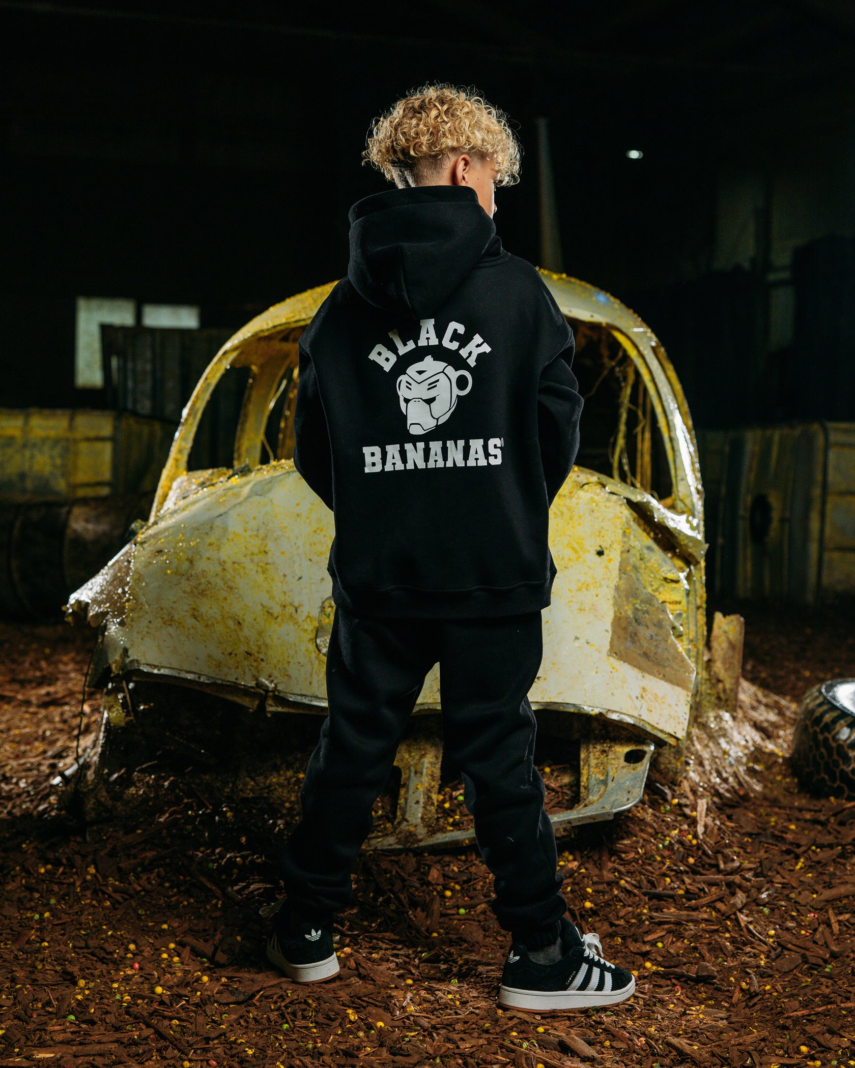 KIDS VARSITY SWEATSUIT | Zwart