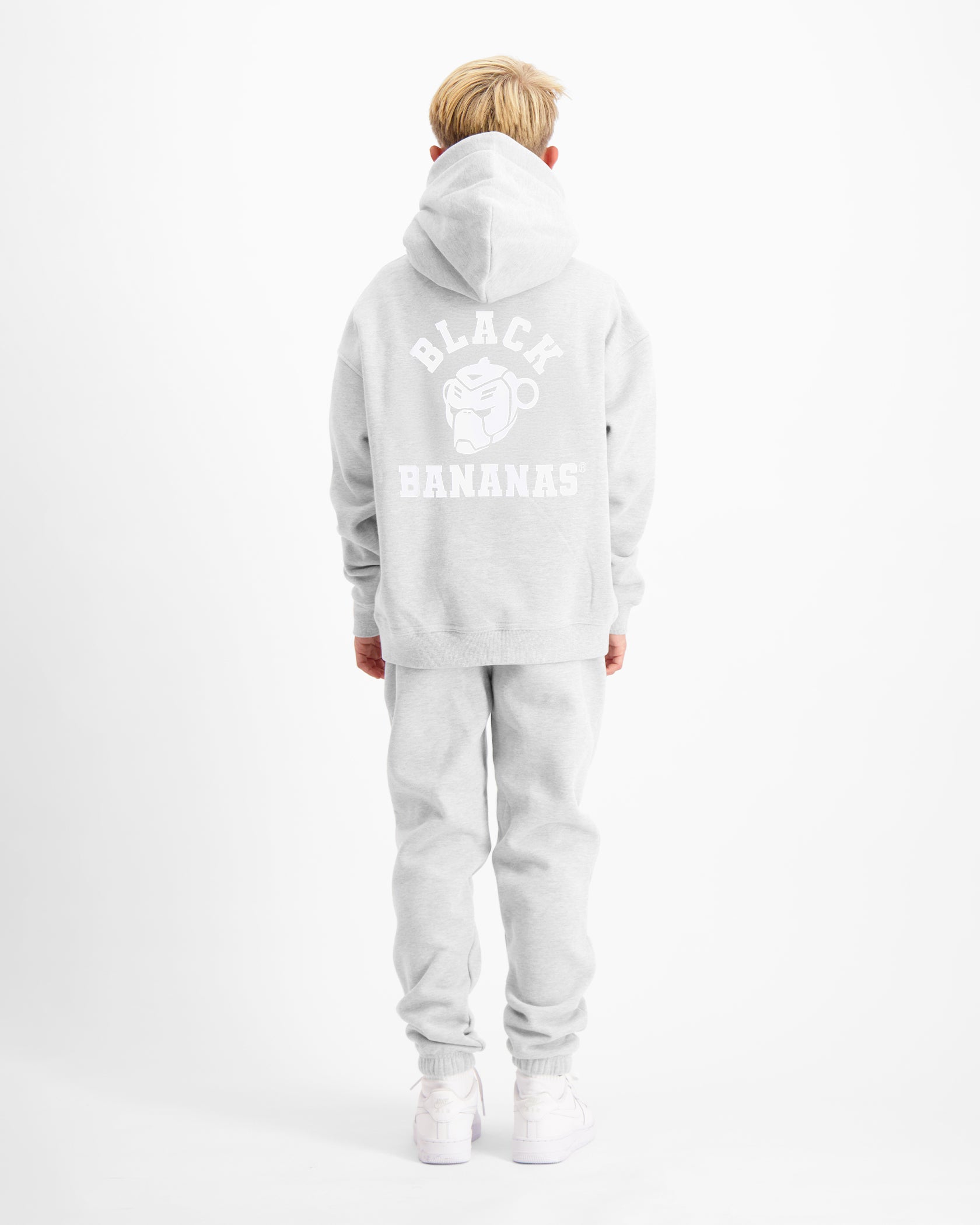 KIDS VARSITY SWEATSUIT | Grijs gemêleerd