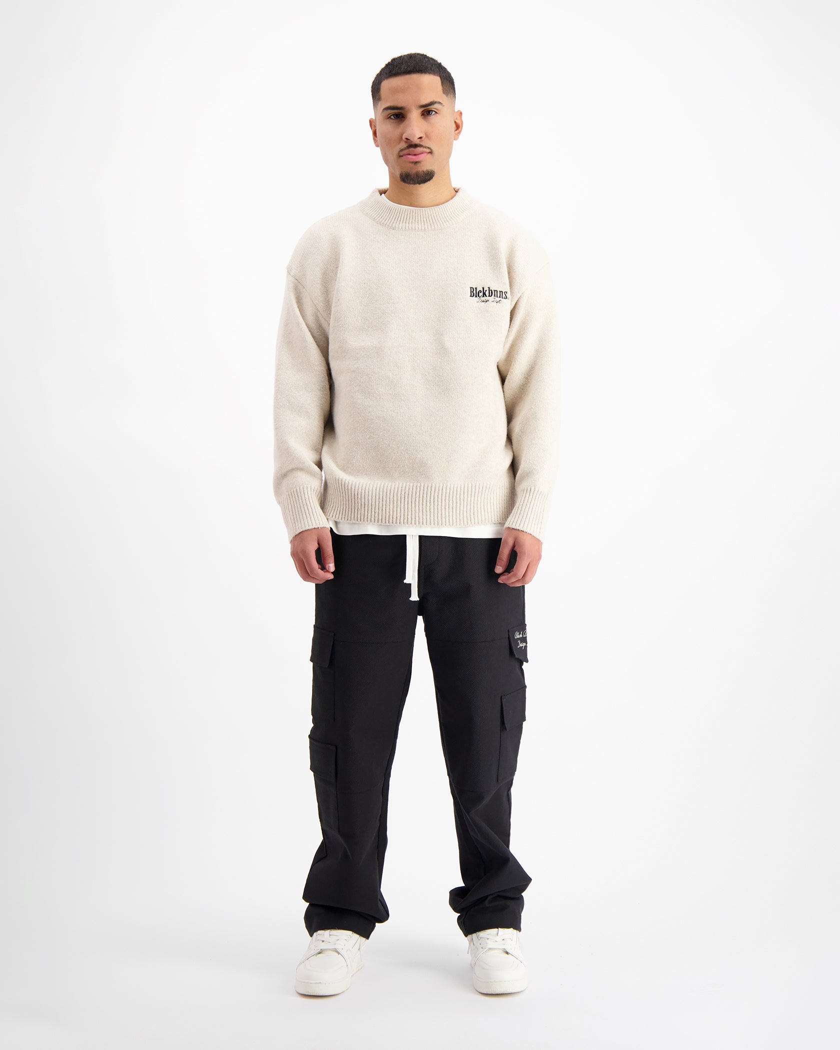 GEBREID SWEATER | Beige