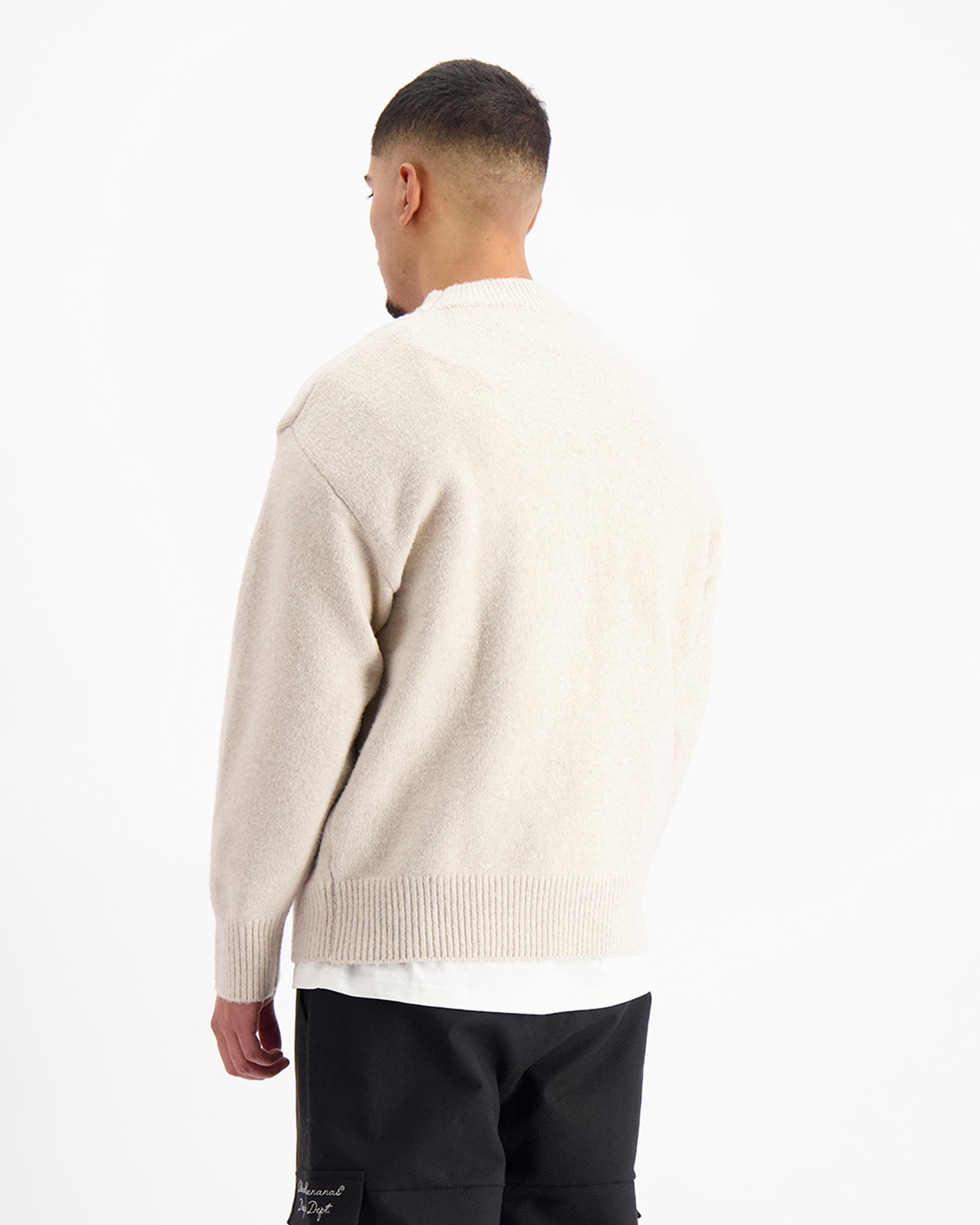 GEBREID SWEATER | Beige