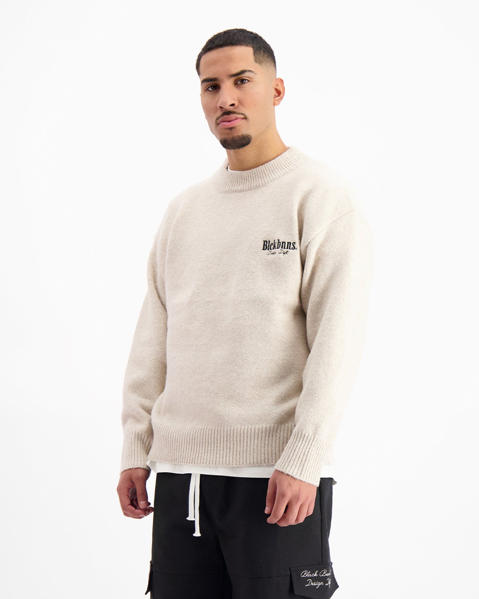 GEBREID SWEATER | Beige