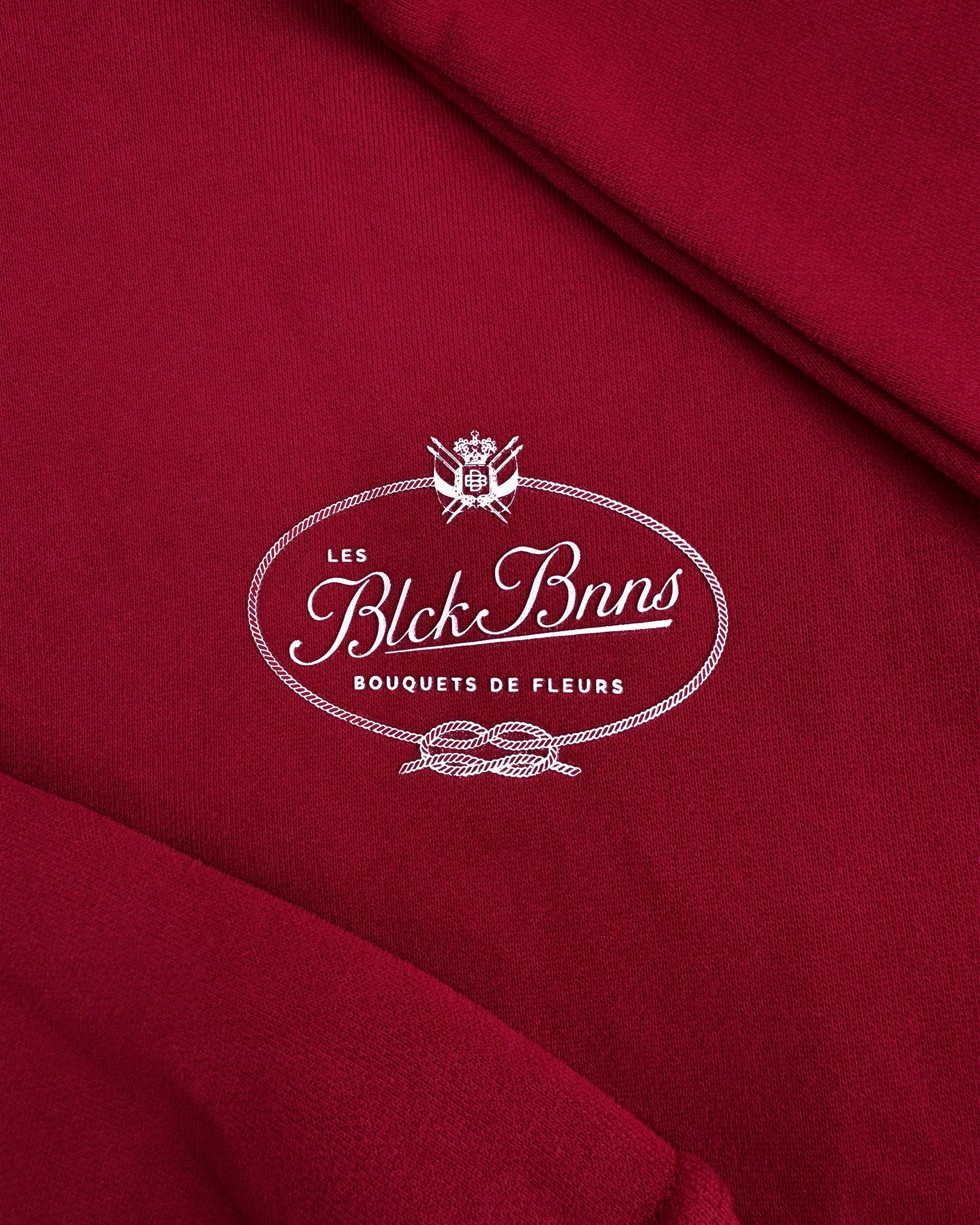 LES FLEURS HOODIE | Bourgondië