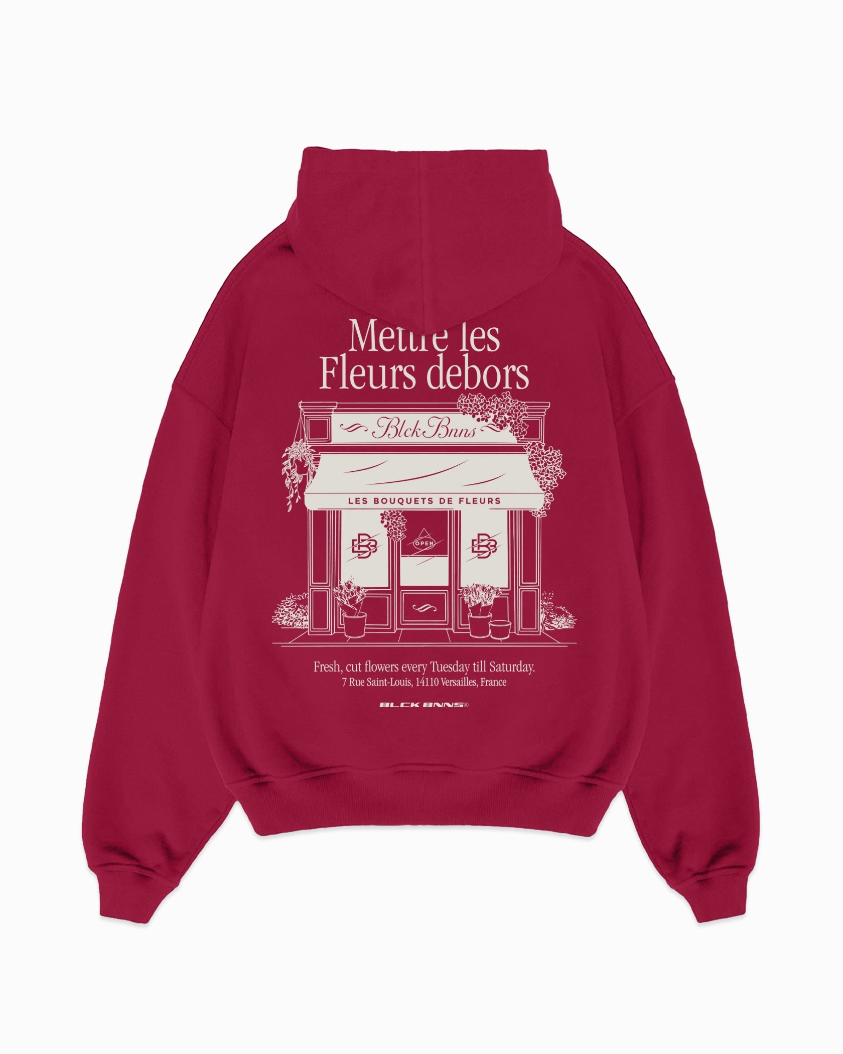 LES FLEUR HOODIE | Bourgondië