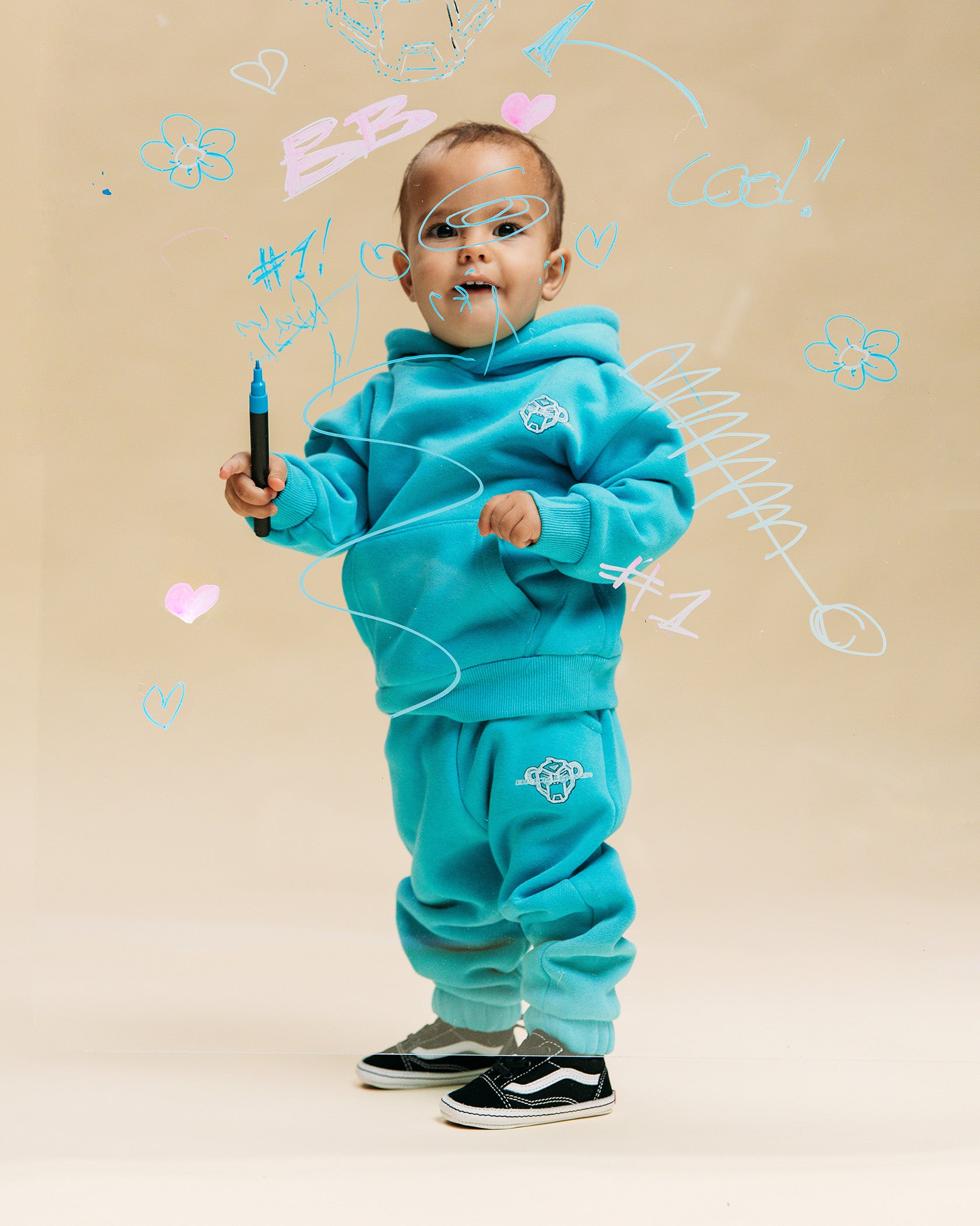 MC SKETCH SWEATSUIT | Blauw