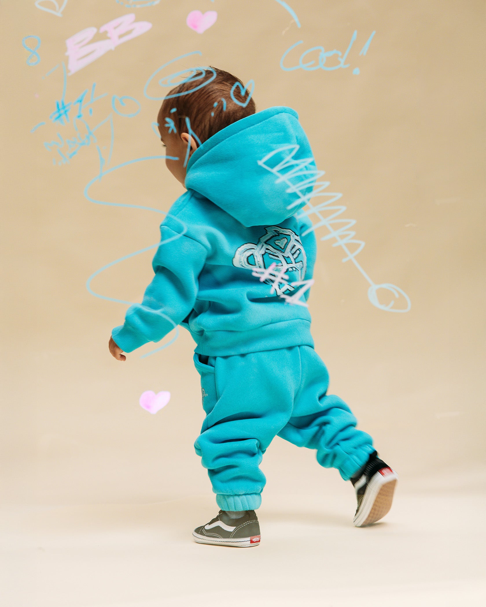 MC SKETCH SWEATSUIT | Blauw
