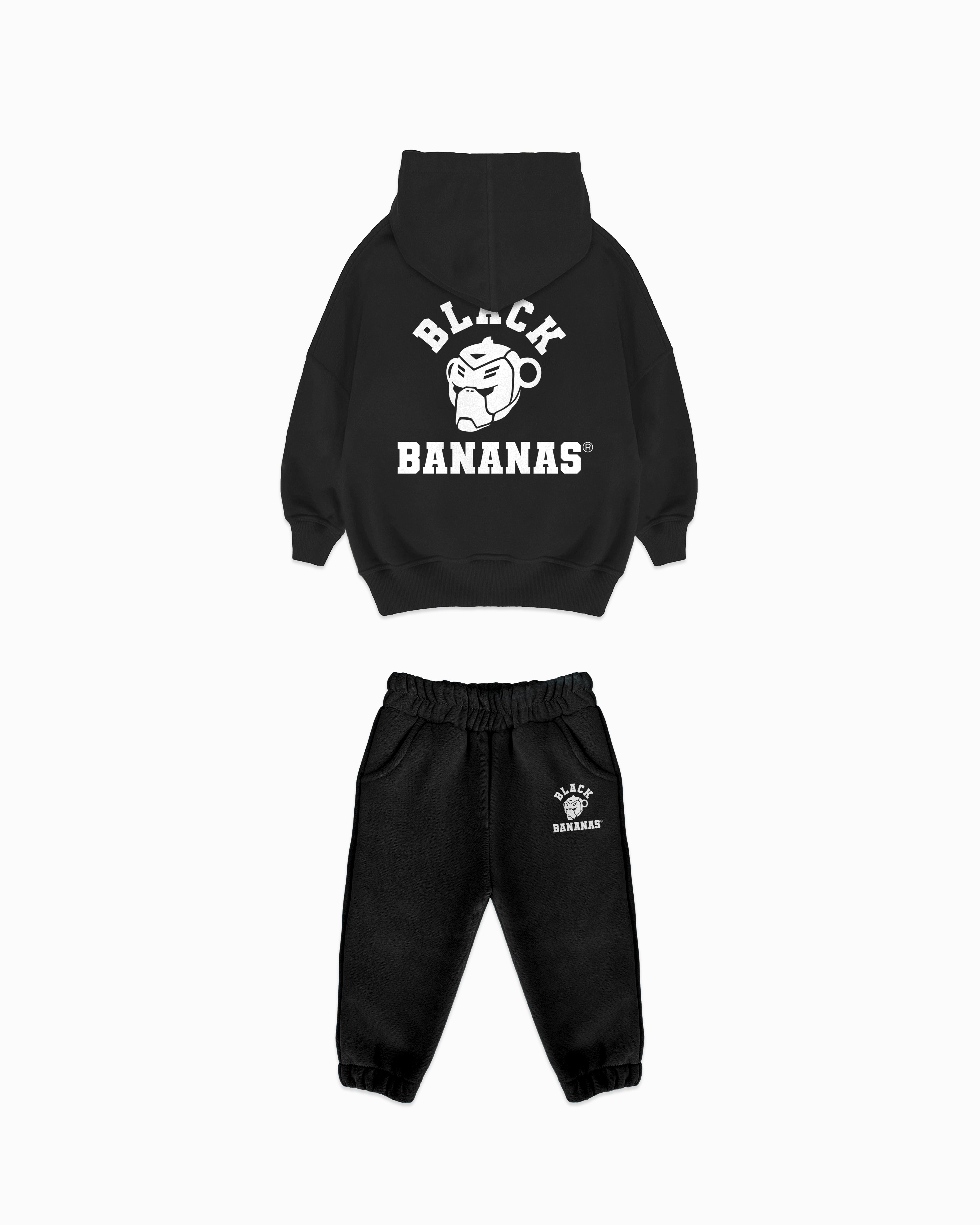 MC VARSITY SWEATSUIT | Zwart
