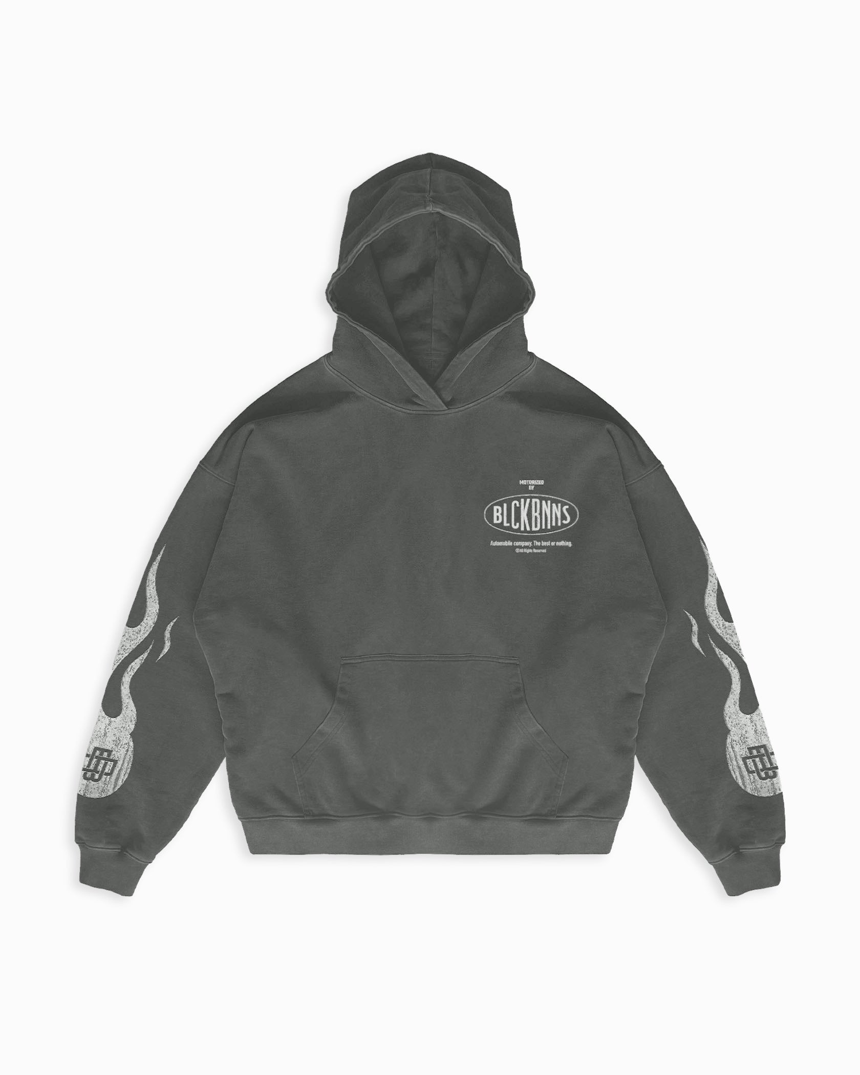 MONO FLAME HOODIE | Zwart