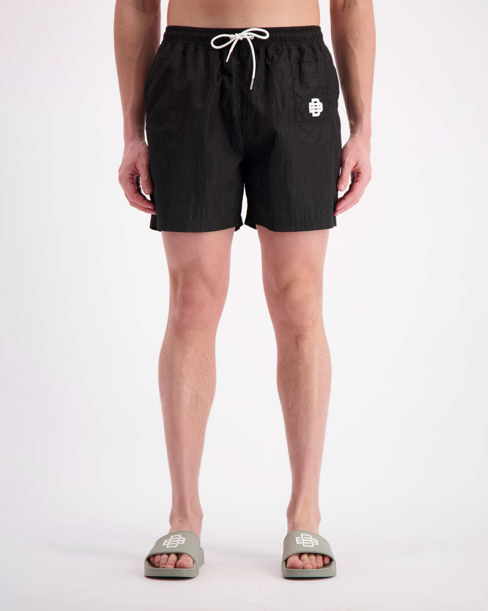 MONOGRAM SWIMSHORTS | Zwart