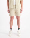 MONOGRAM WAFFLE SHORTS | Beige