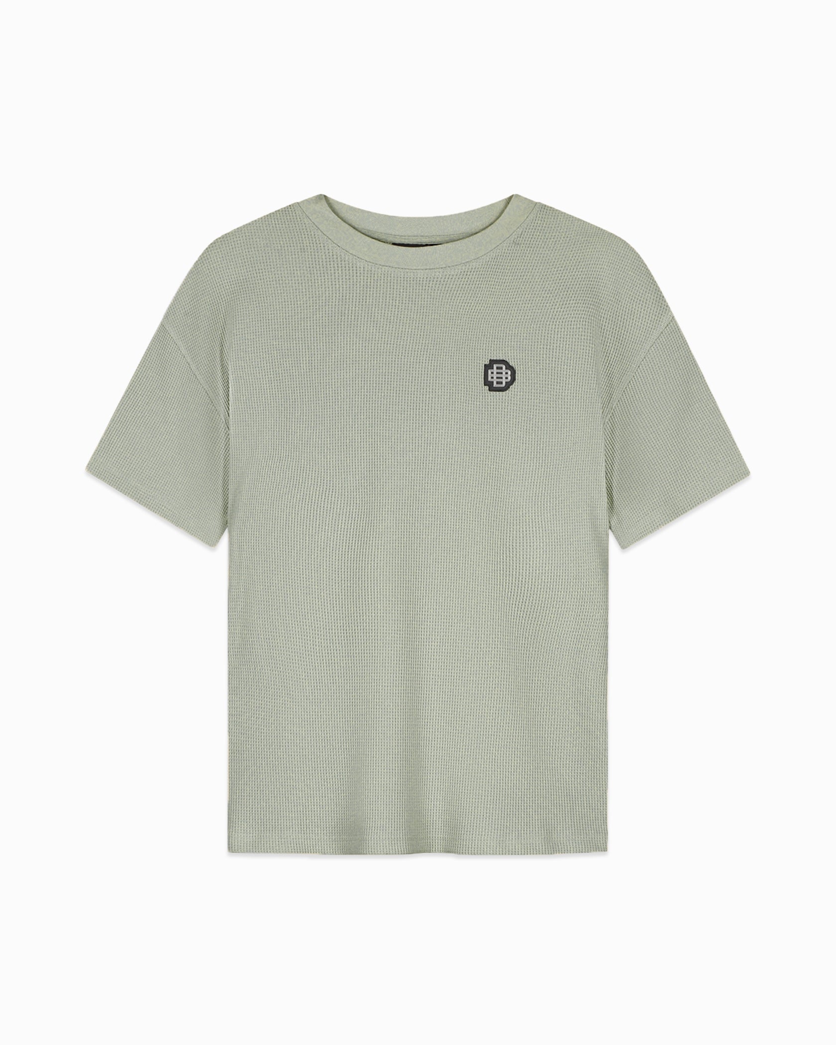 MONOGRAM WAFFLE T-SHIRT | Groen