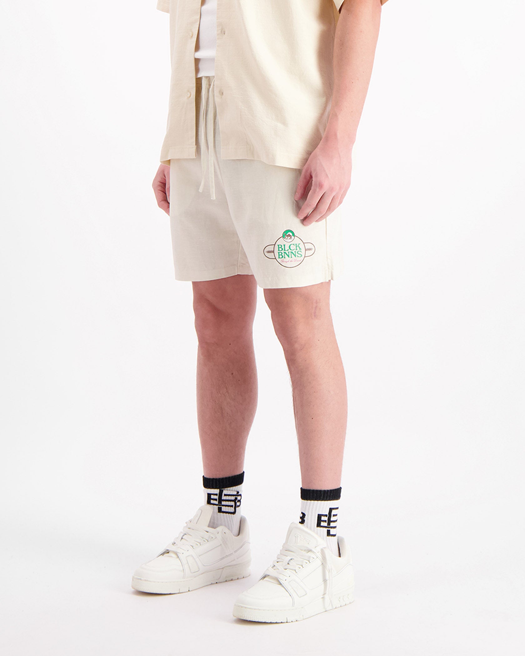 NOMAD LINNEN SHORTS | Zand