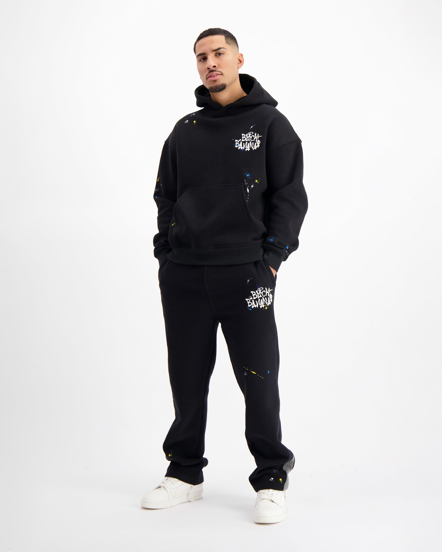 PAINTERS SWEATSUIT | Zwart