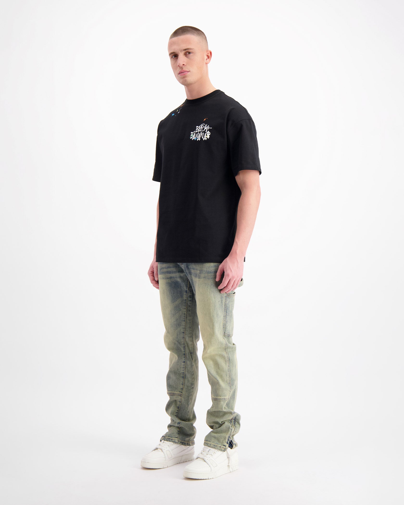 PAINTERS T-SHIRT | Zwart