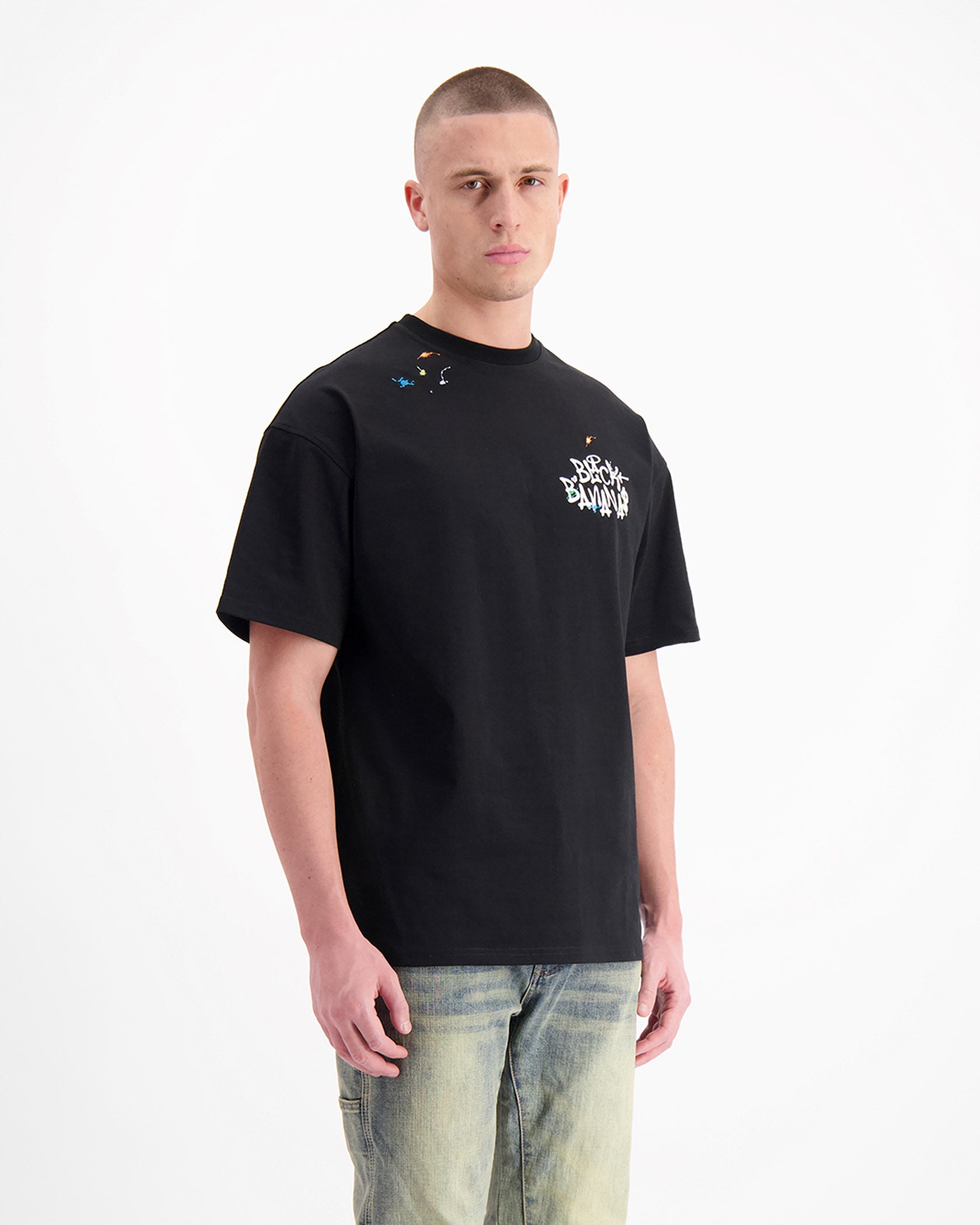 PAINTERS T-SHIRT | Zwart
