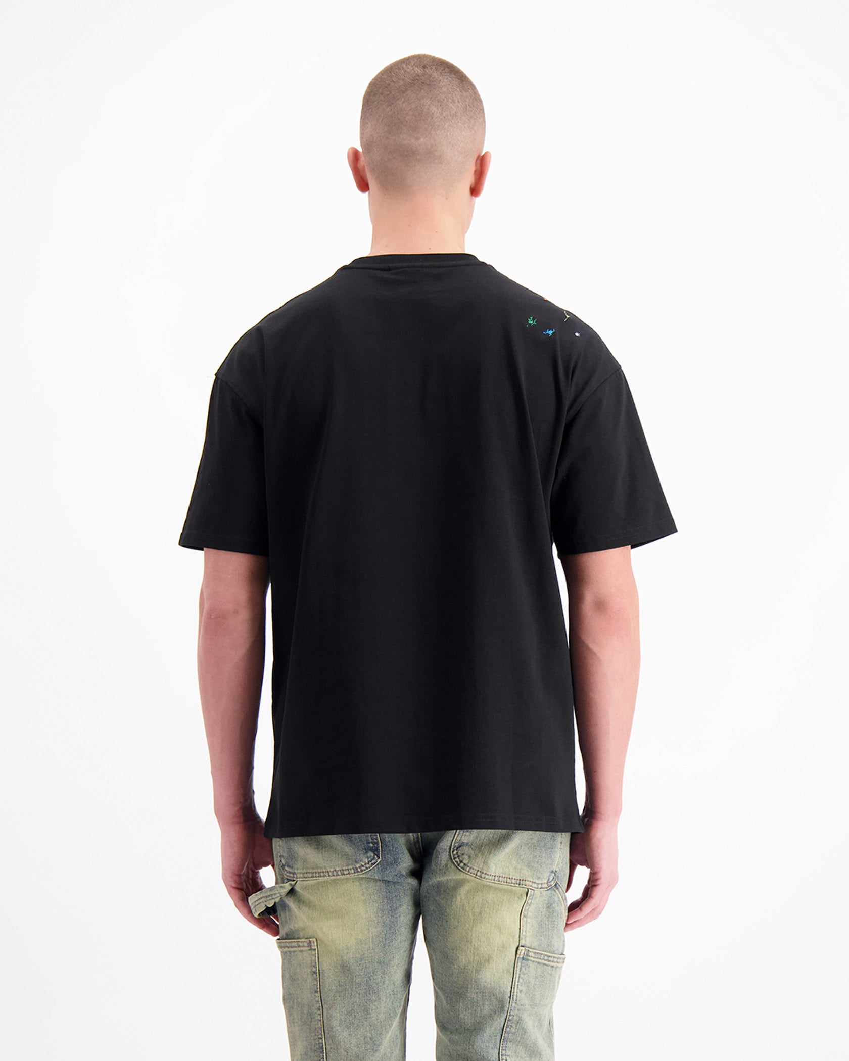 PAINTERS T-SHIRT | Zwart