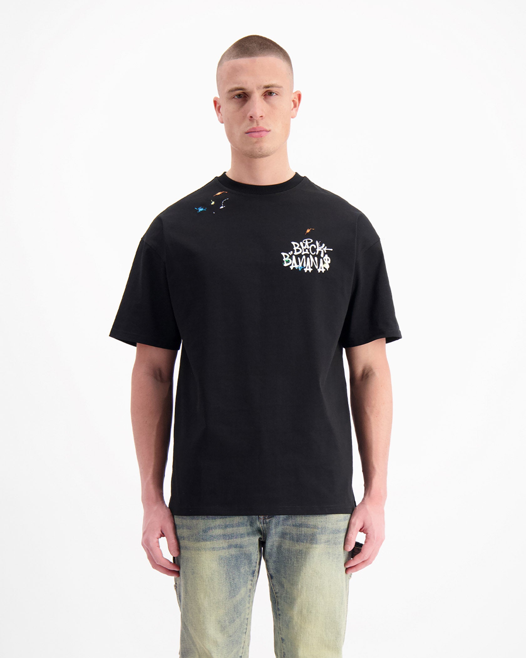 PAINTERS T-SHIRT | Zwart