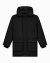 KIDS PLATE PARKA JACKET | Zwart
