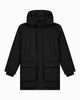 KIDS PLATE PARKA JACKET | Zwart