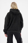 RIBCAGE HOODIE | Zwart gewassen