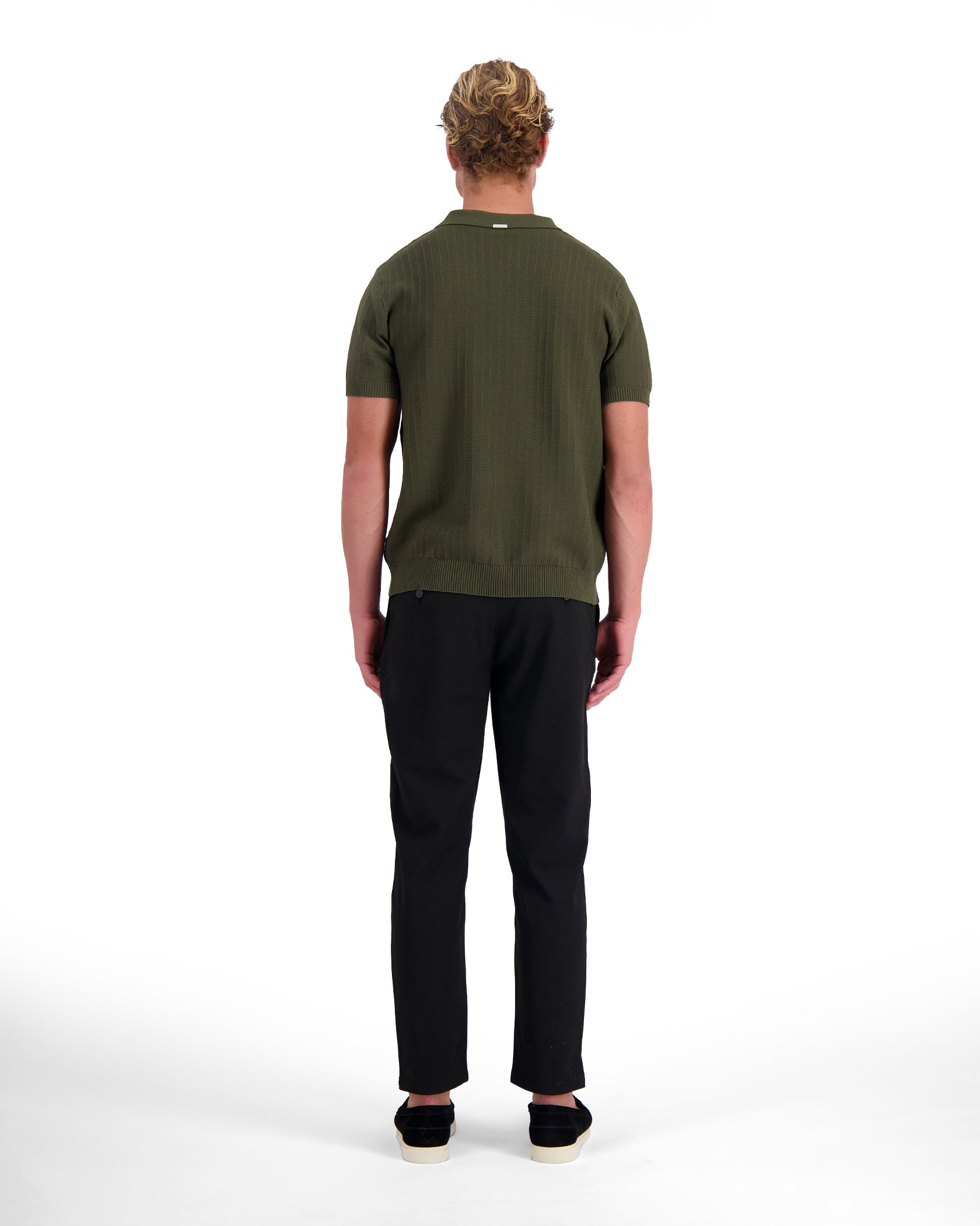 POLO met ribbels groen