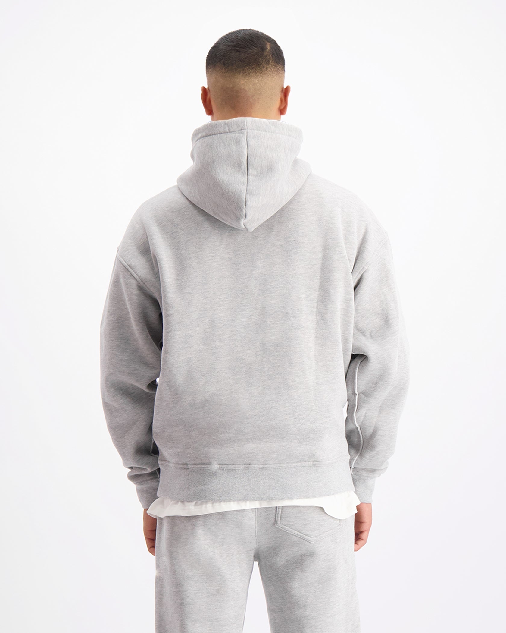 RIPPED MONOGRAM HOODIE | Grijs