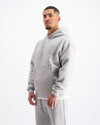 RIPPED MONOGRAM HOODIE | Grijs