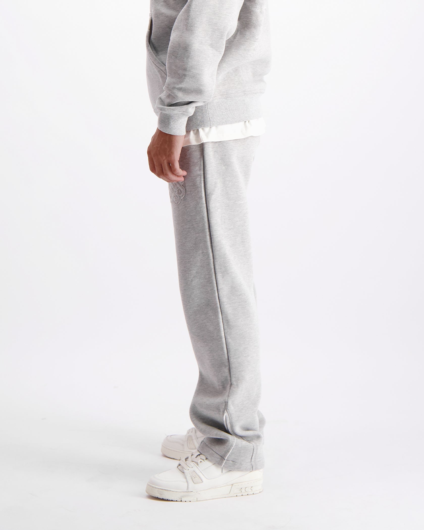RIPPED MONOGRAM SWEATPANTS | Grijs