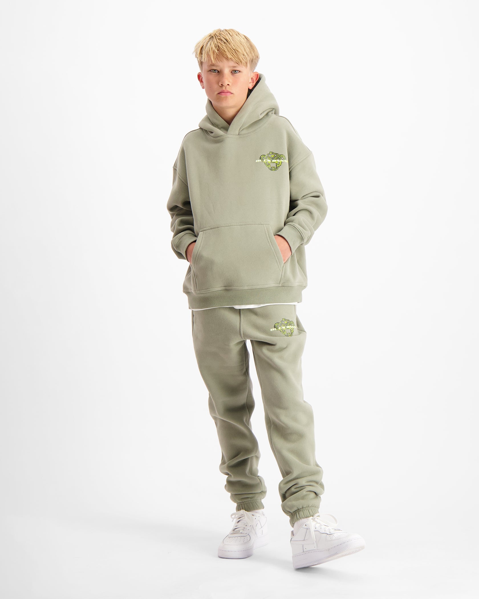 KIDS SKETCH SWEATSUIT | Groen