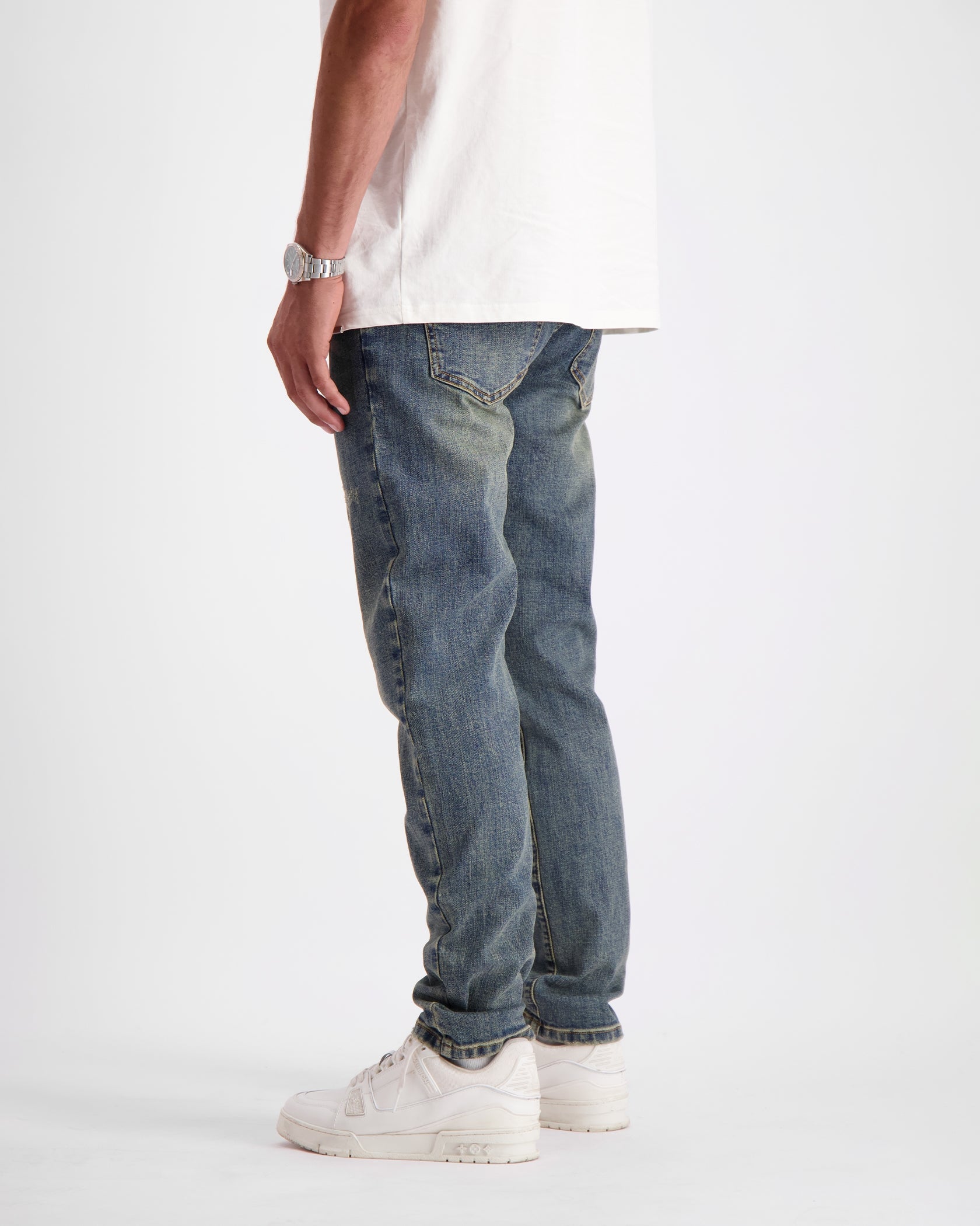 SOFT EDGE SLIM DENIM | Blauw