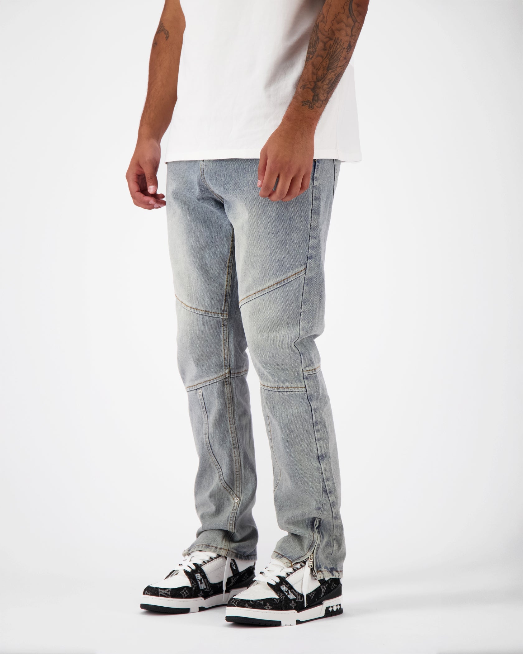 STRAIGHT WORKER DENIM | Blauw