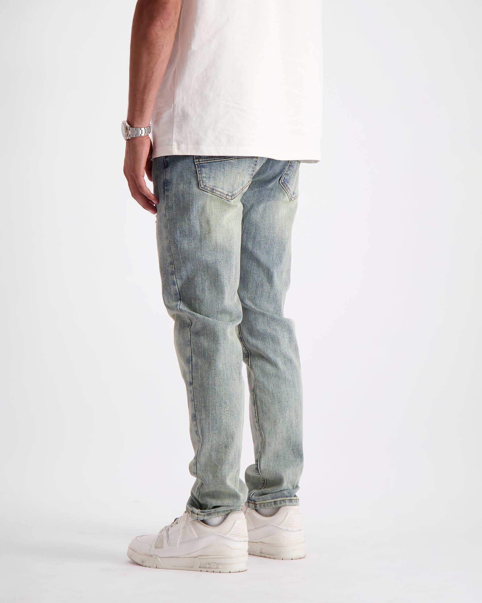 STRUCTURE SLIM DENIM | Blauw