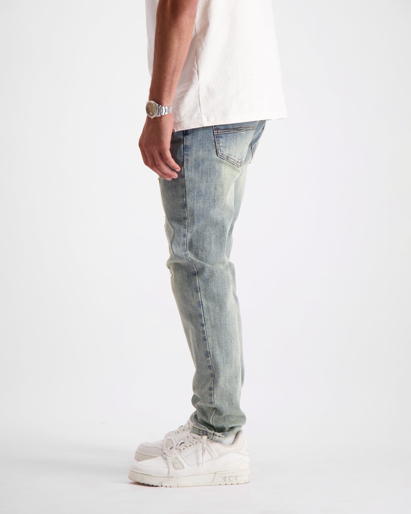 STRUCTURE SLIM DENIM | Blauw