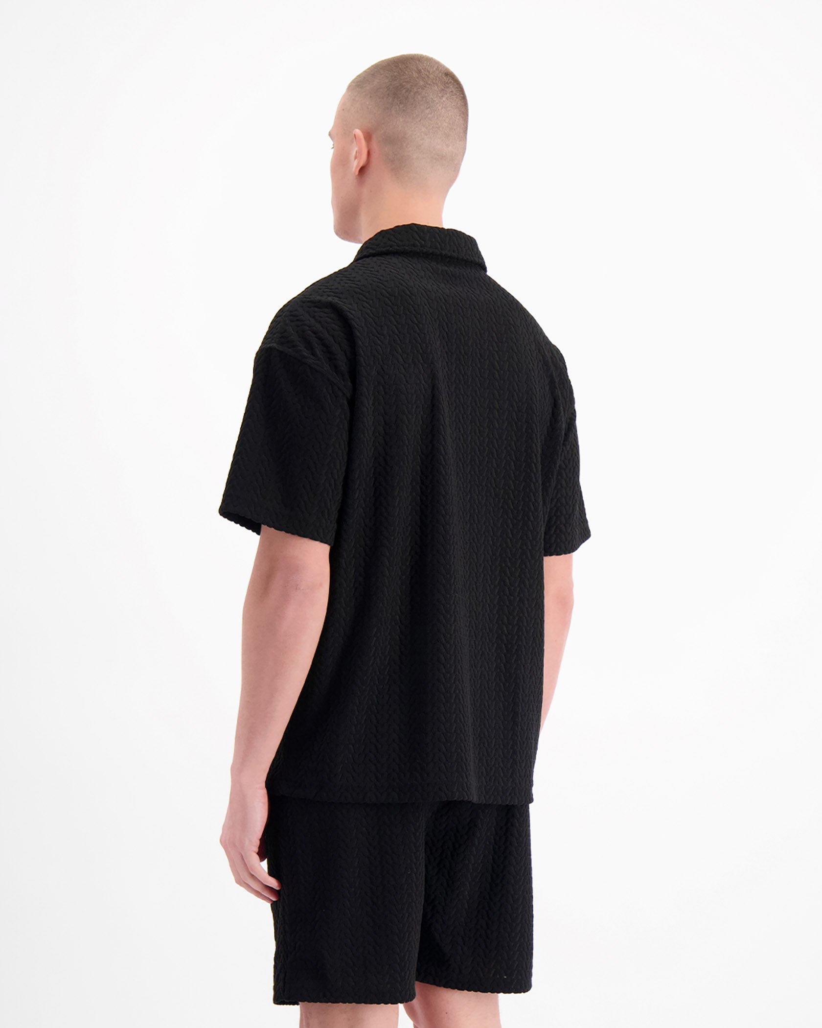 TERRY LOUNGE POLO Zwart