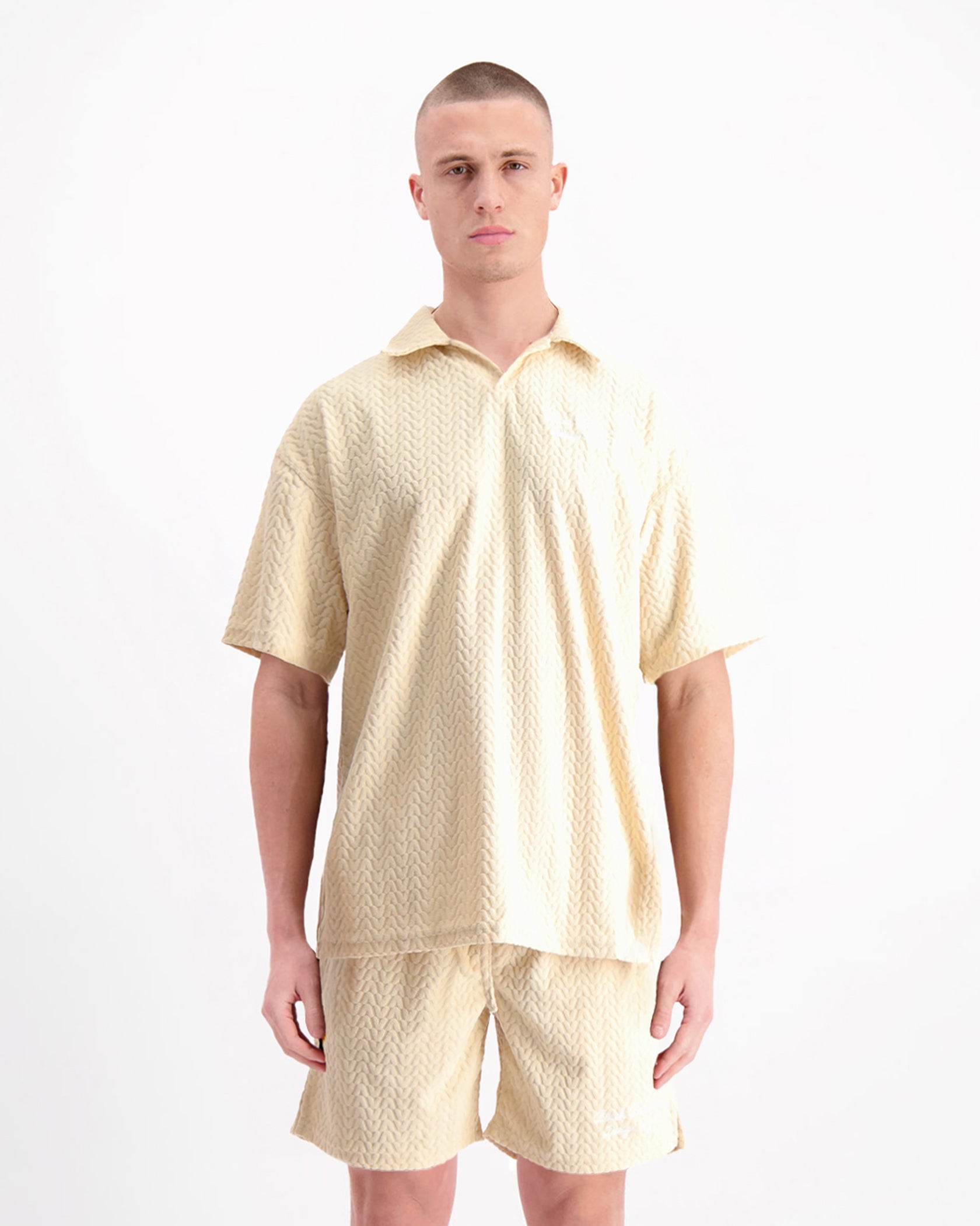 TERRY LOUNGE POLO | Zand