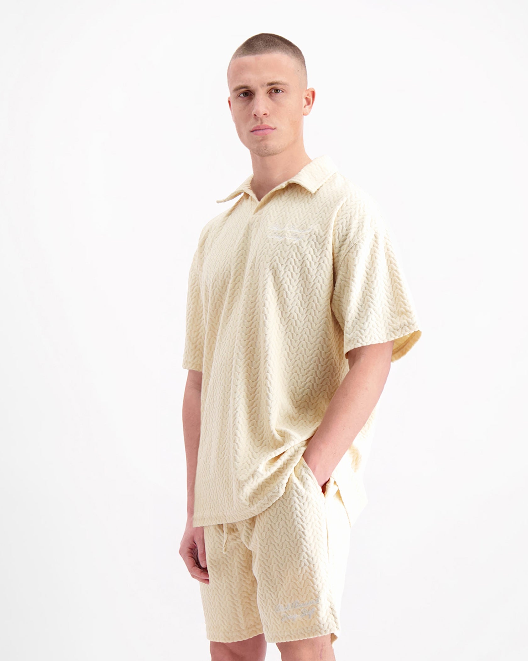 TERRY LOUNGE POLO | Zand