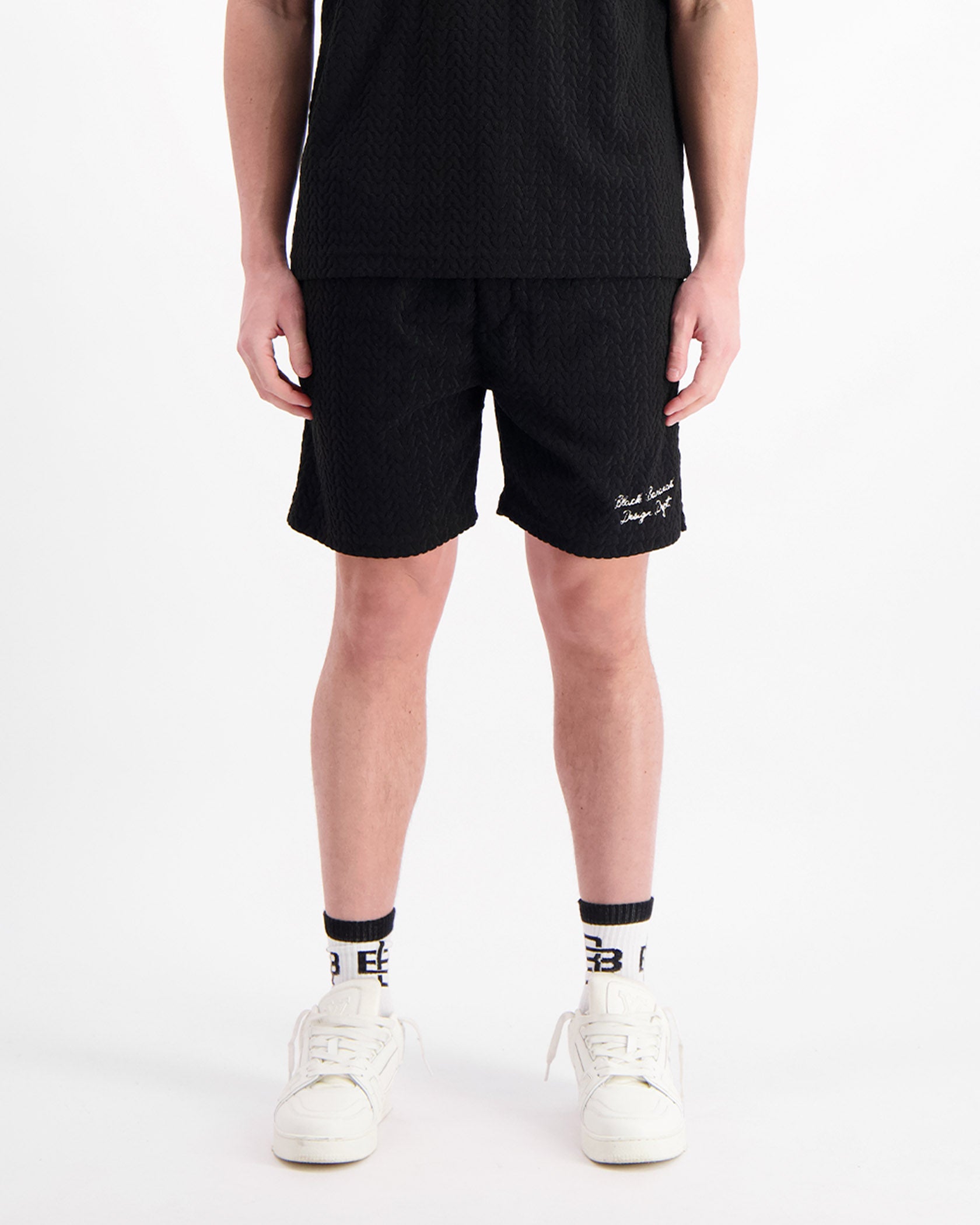 TERRY LOUNGE SHORTS | Zwart