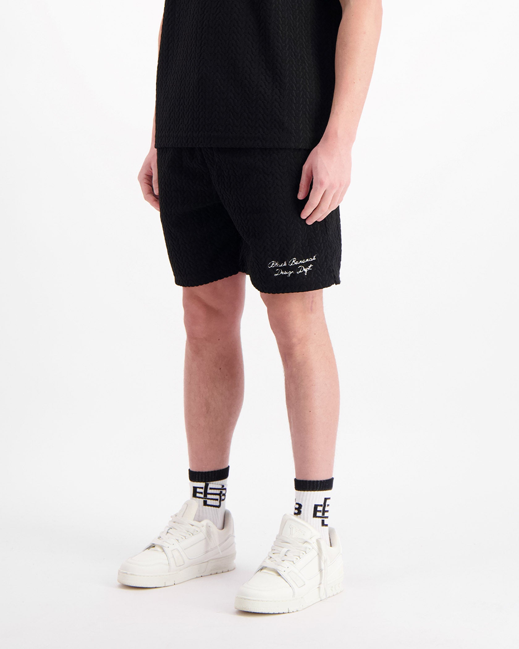 TERRY LOUNGE SHORTS | Zwart