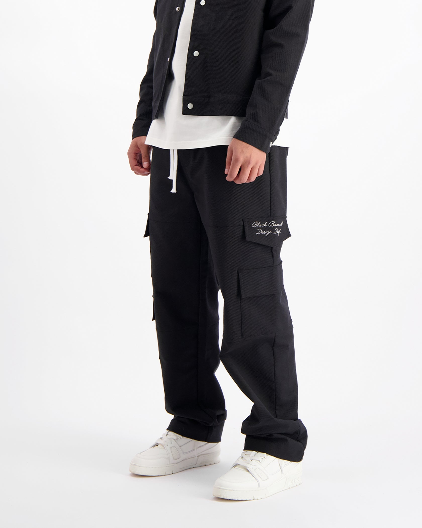 TWILL CARGO broek | Zwart