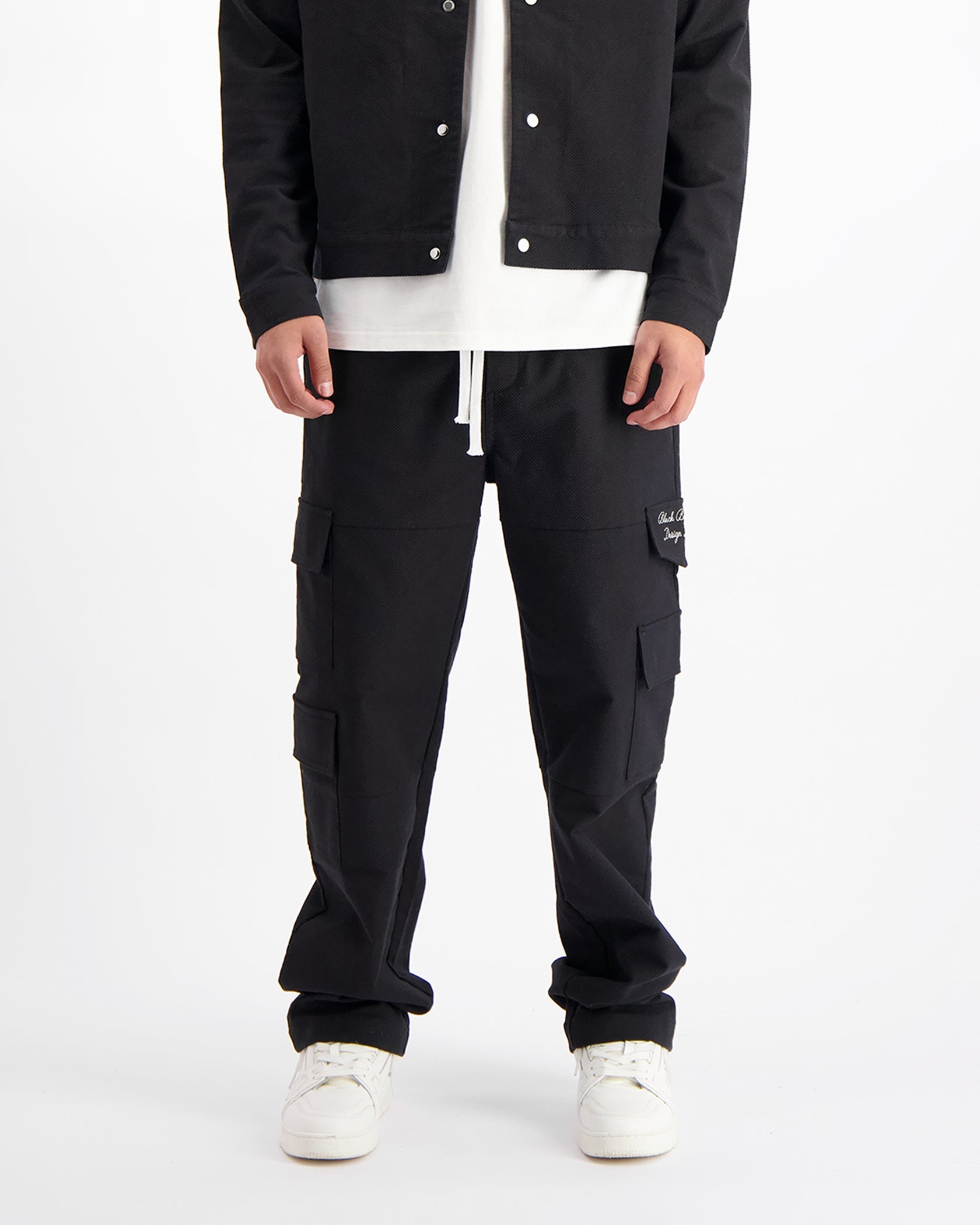 TWILL CARGO broek | Zwart