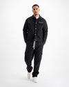 TWILL RIPPED SET | Zwart