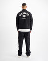 TWILL RIPPED JACKET | Zwart