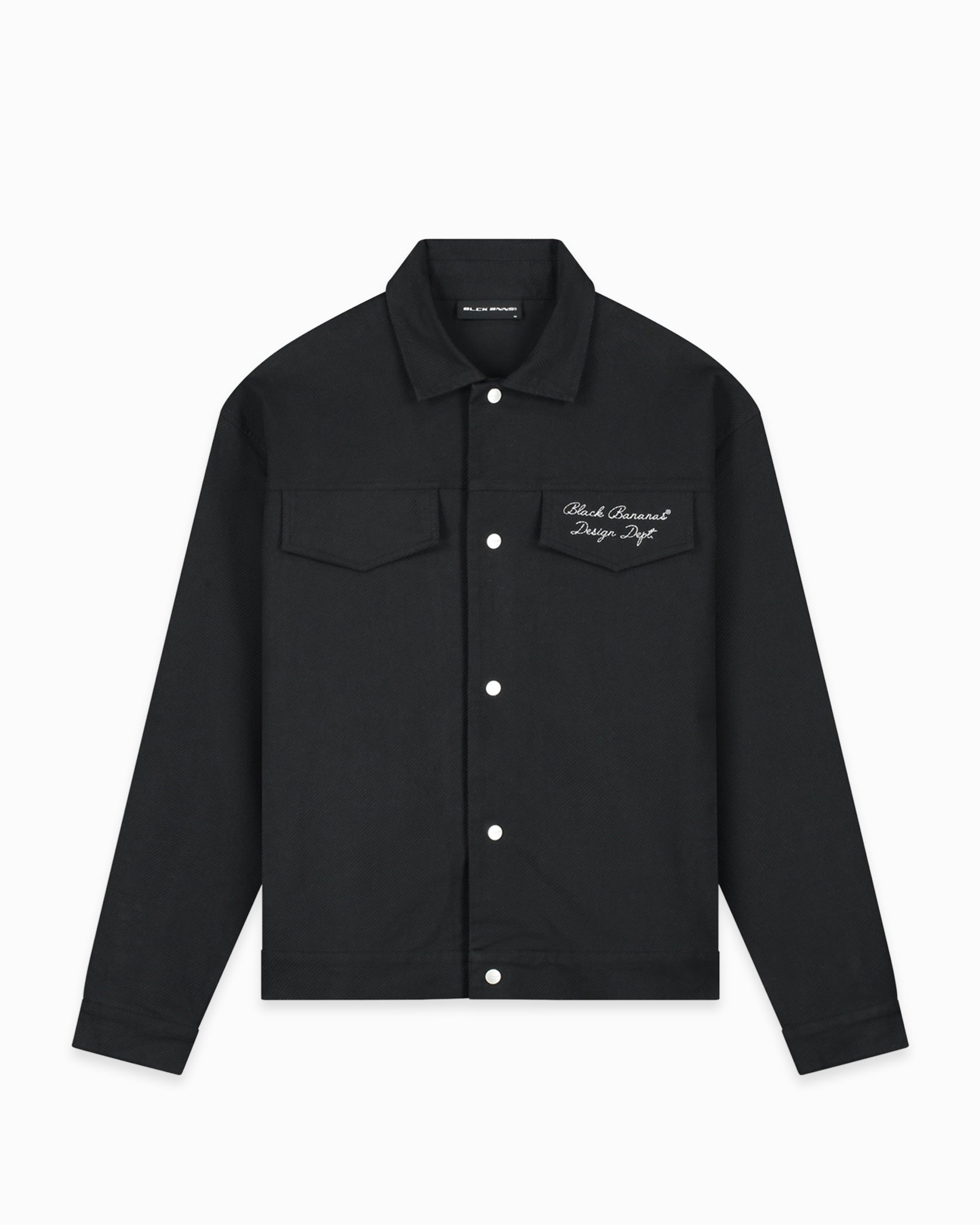 TWILL RIPPED JACKET | Zwart