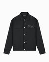 TWILL RIPPED JACKET | Zwart